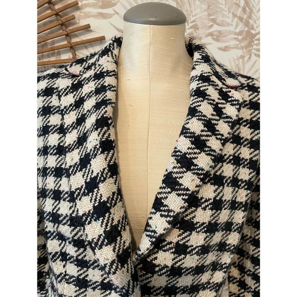 Talbots Speckled Boucle Wool Blend Jacket Fully Lined Size 10 - Picture 2 of 11